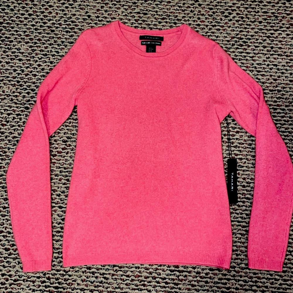 NWT Tahari Pure Luxe sweater 100% cashmere